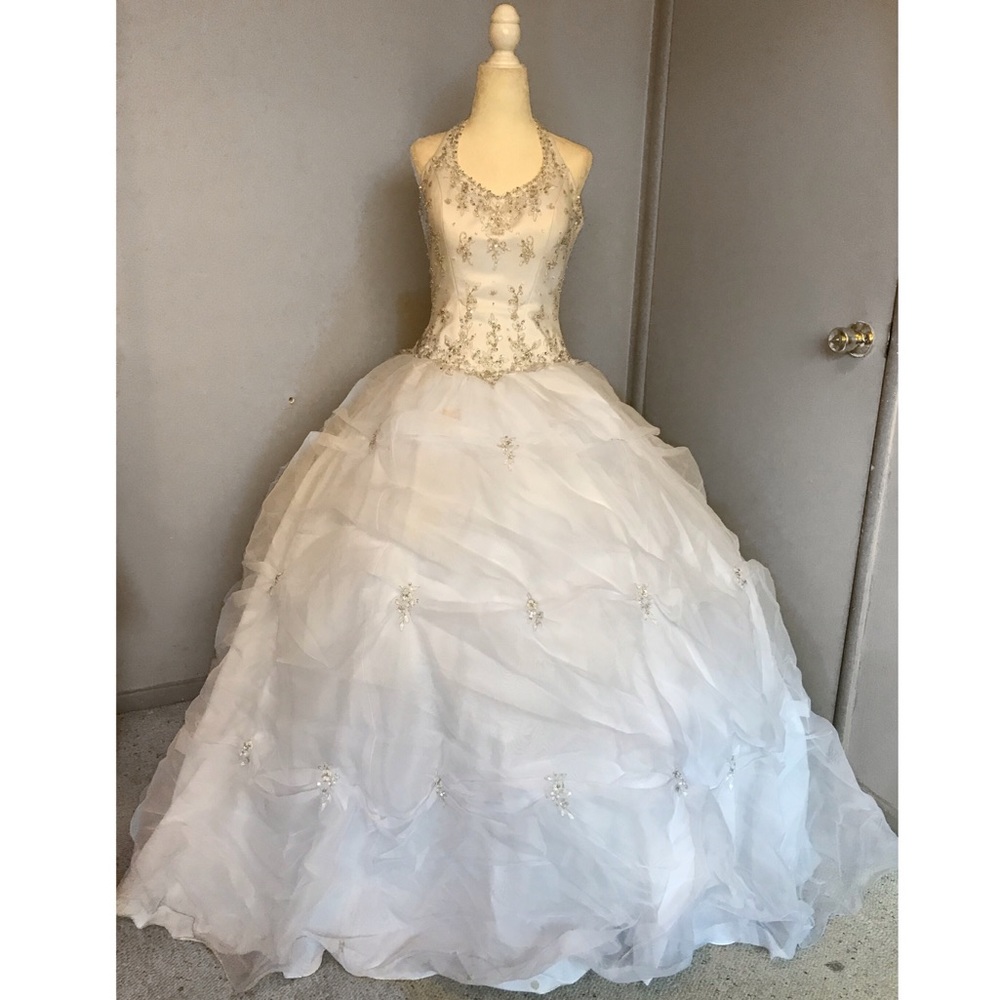 Crystal Beaded Halter Corset Quinceñera Sweet 16